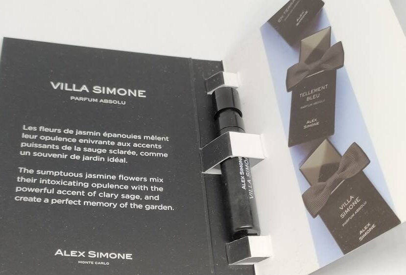 Alex Simone Villa Simone Parfum Absolu 1,2 ml 0,04 fl. onces. échantillons de parfums officiels