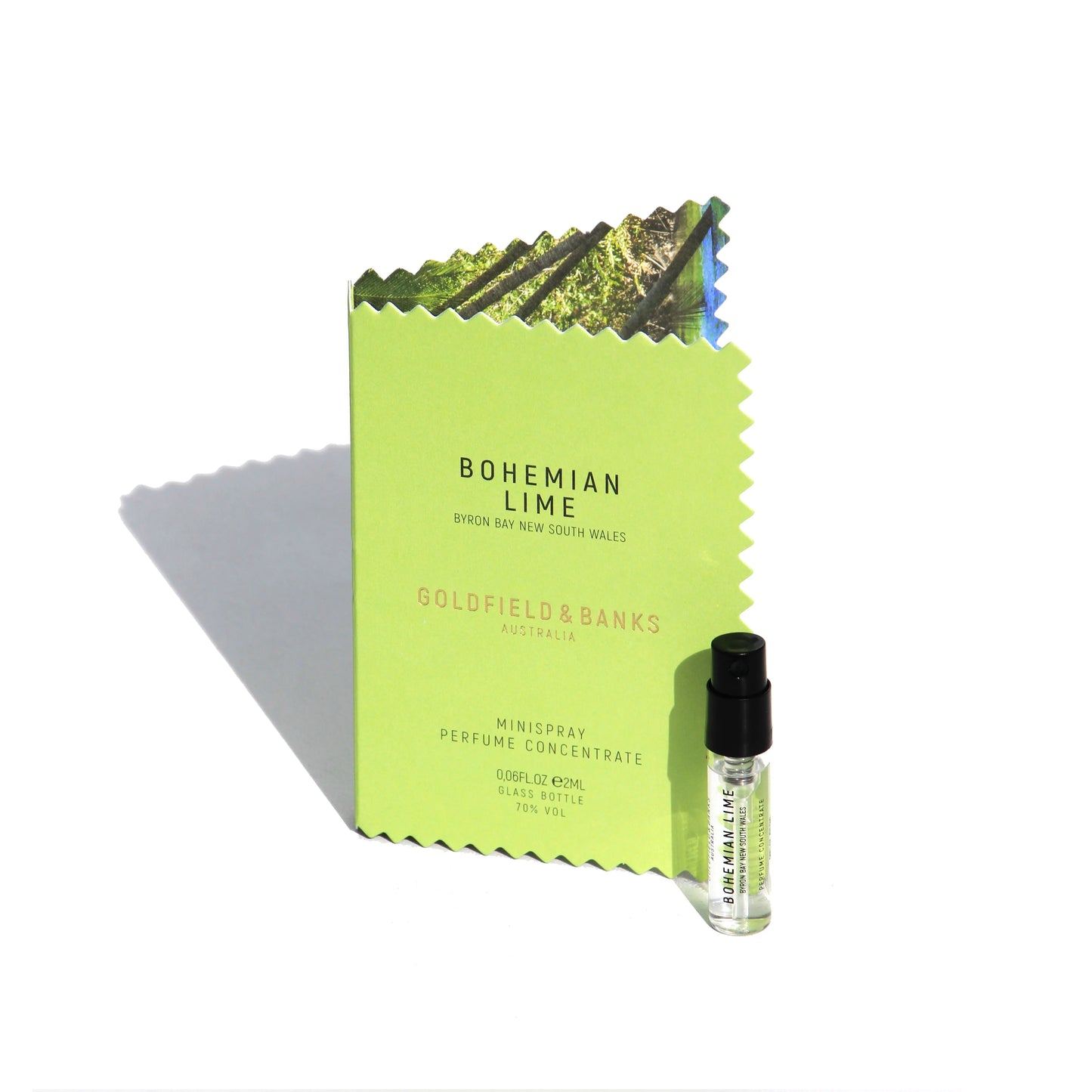 Échantillon officiel de parfum Goldfield and Banks Australia Bohemian Lime 2 ml 0,06 fl. oz.