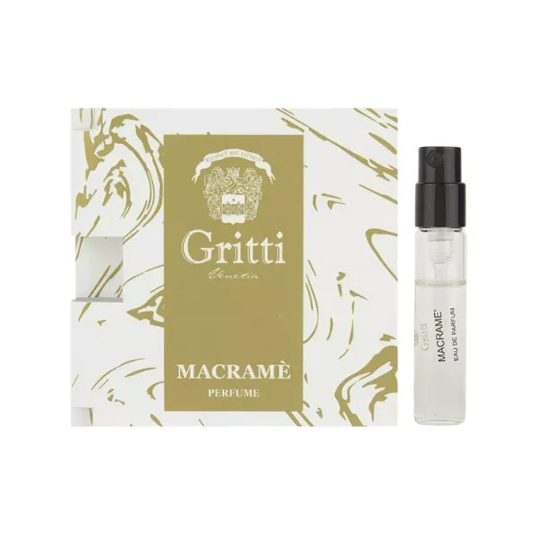 Échantillon de parfum officiel Gritti Macrame 2 ml 0,06 fl. oz.