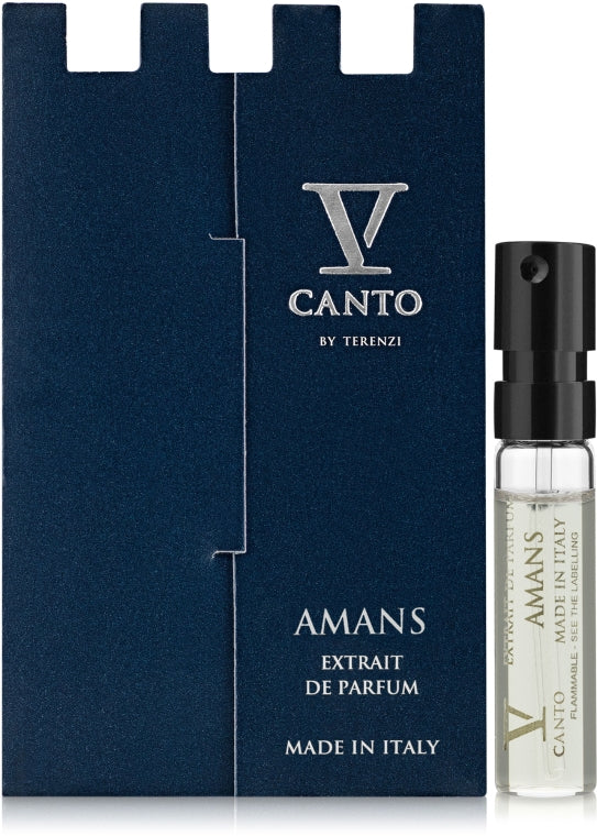 Échantillons officiels de parfum Amans by V Canto 1,5 ml