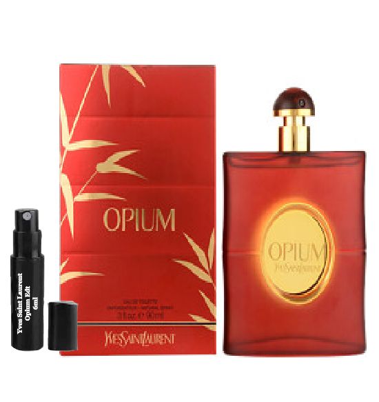 Yves Saint Laurent Opium Eau de Toilette 6ml 0.2 fl. onces. échantillon de parfum