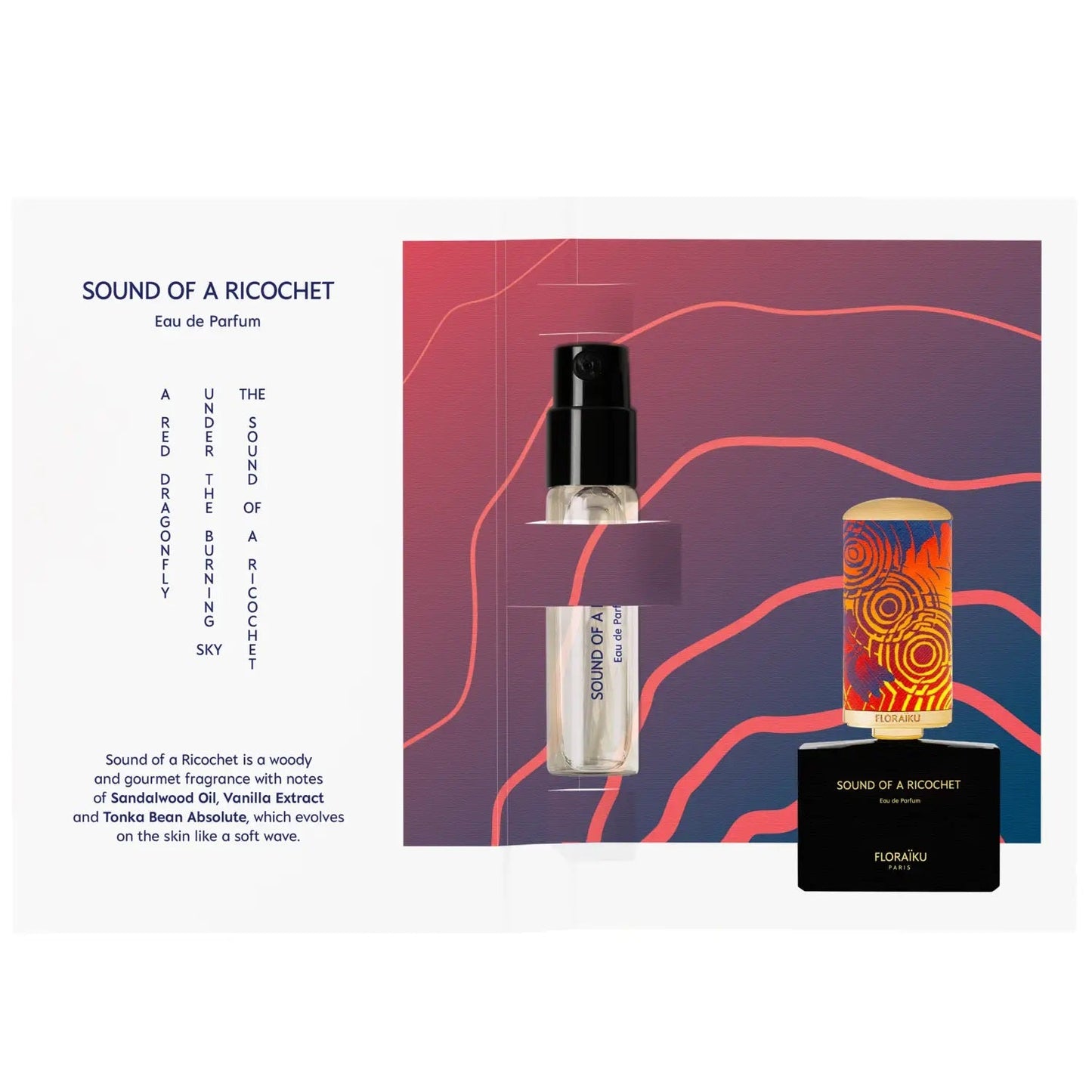 échantillon officiel du parfum Floraiku Sound OF A Ricochet 1,5 ml