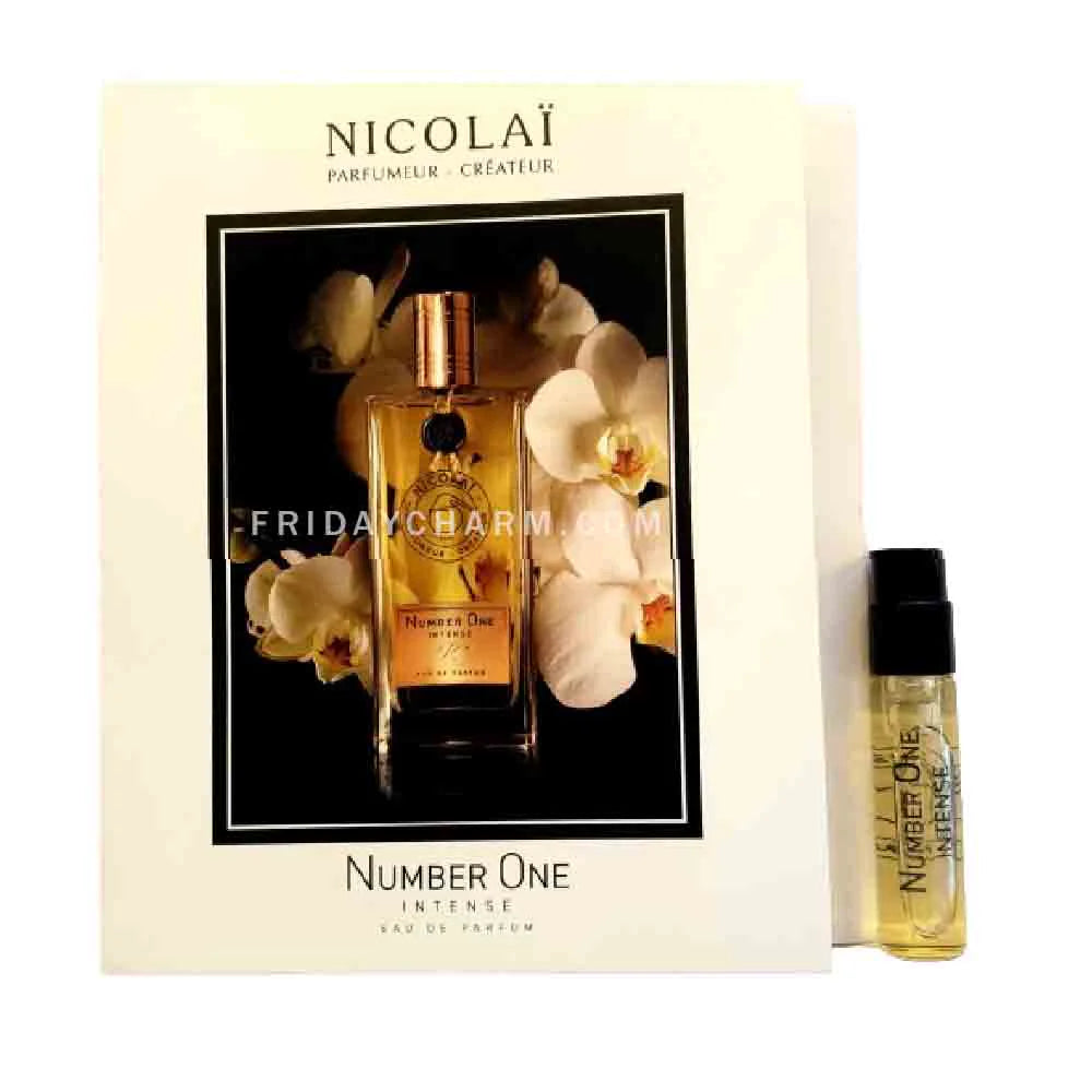 échantillons de parfum officiels testeur de parfum de Nicolai Number One Intense fragrance 1,8 ml 0,07 oz.