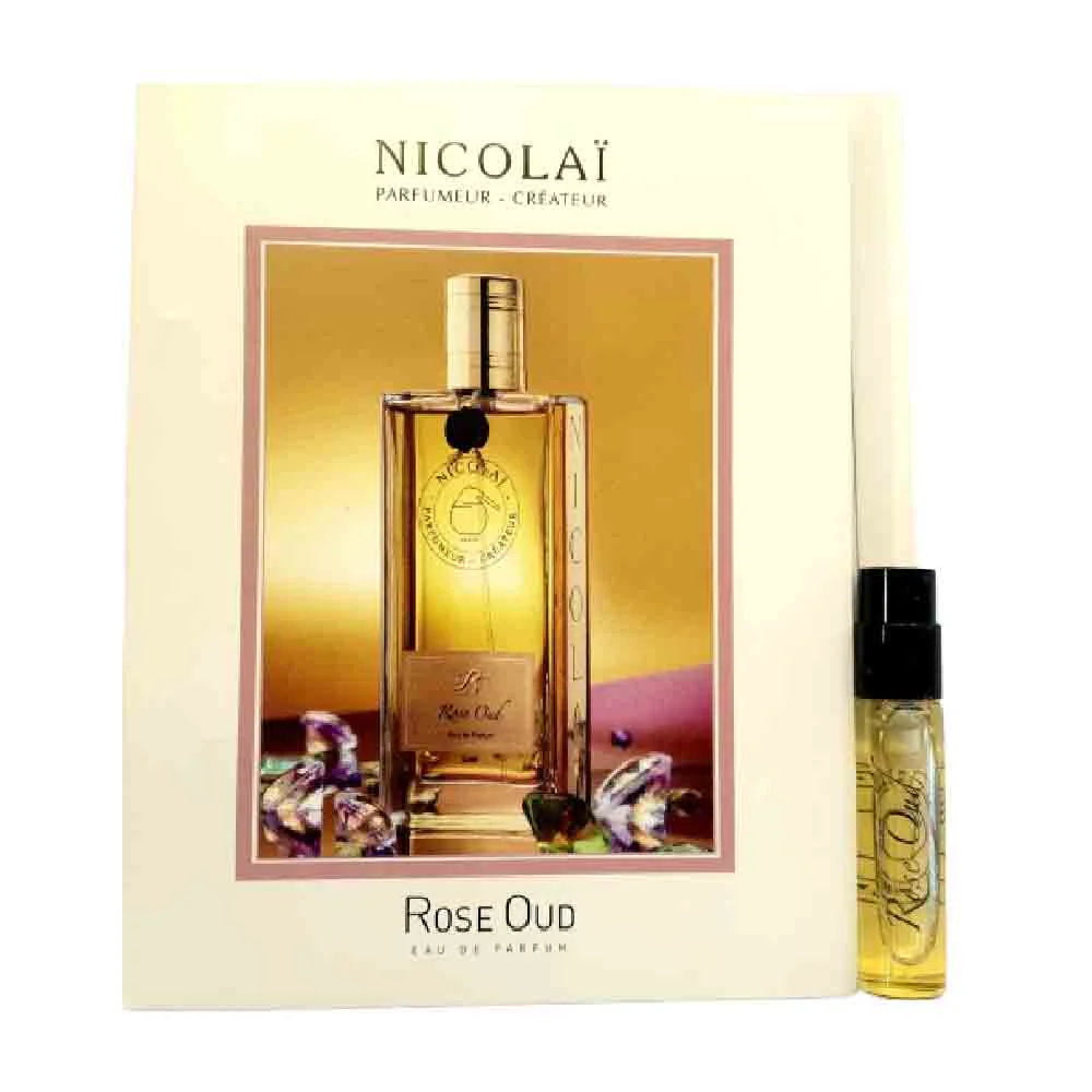 échantillons de parfum officiels du parfum Nicolai Rose Oud 1,8 ml 0,07 oz.