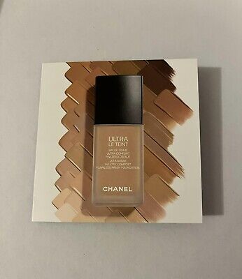 Fond de teint Chanel Ultra Le Teint Ultrawear All Day Comfort 0,9 ml Teinte B20 échantillon officiel de soins de la peau