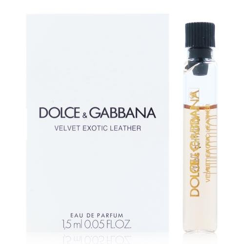 échantillon officiel du parfum Velvet Exotic Leather de Dolce & Gabbana 1,5 ml 0,05 fl. o.z