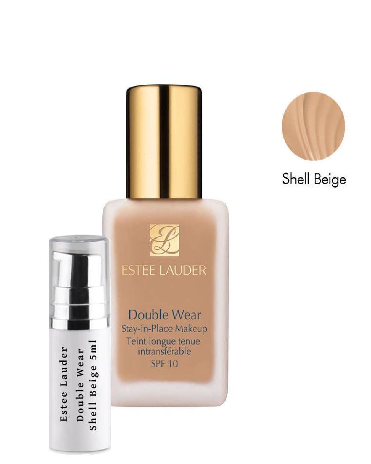 Échantillons de fond de teint Double Wear d'Estée Lauder, teinte Shell Beige 4N1, 5 ml