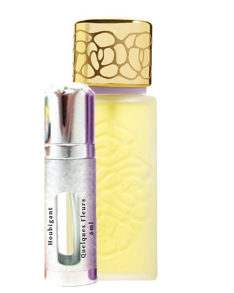 Échantillons de parfum Houbigant Quelques Fleurs 6 ml 0,20 fl. onces.