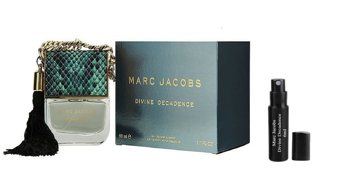 MARC JACOBS DÉCADENCE DIVINE 6ml 0.20 fl. oz 官方香水样品, Montre de parfum MARC JACOBS DIVINE DECADENCE 6ml 0.20 fl. o.z., MARC JACOBS DIVINE DÉCADENCE 12 ml 0,41 fl. oz vzorek parfému, MARC JACOBS DIVINE DECADENCE 12ml 0.41 fl. oz δείγμα αρώματος