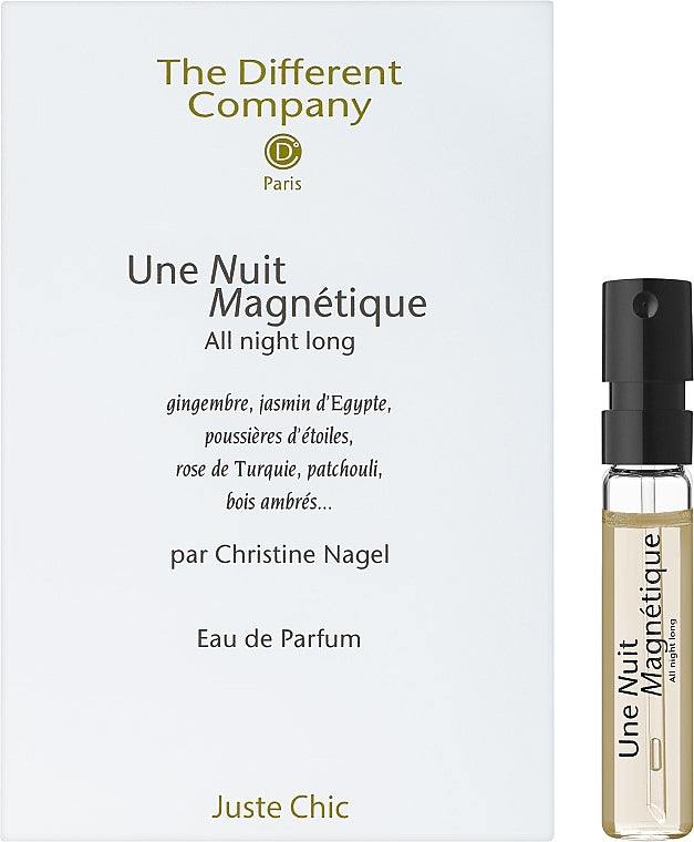 The Different Company Une Nuit Magnétique 2ml 0.06 fl. onces. échantillons de parfums officiels