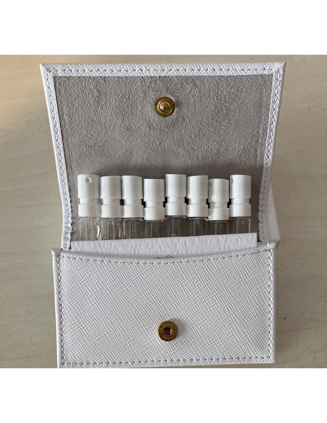 Coffret d'échantillons officiel Creed avec étui en cuir de luxe - femme