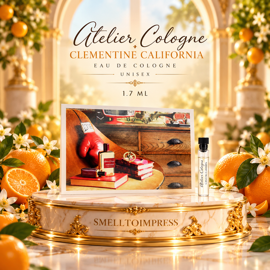 image d’un échantillon officiel de parfum Atelier Cologne Clementine California Eau De Cologne 1,7 ml
