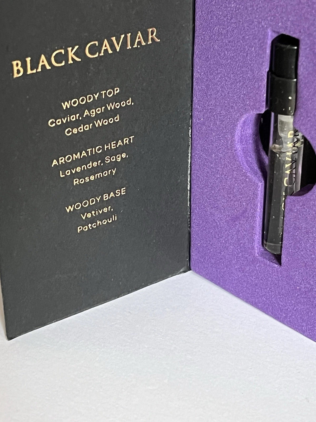 Échantillon officiel de parfum Electimuss London Black Caviar 1,5 ml