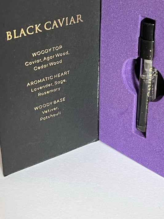 Échantillon officiel de parfum Electimuss London Black Caviar 1,5 ml