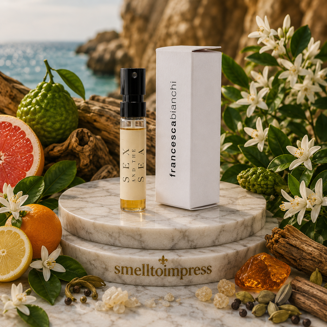 image d’un échantillon officiel de parfum Francesca Bianchi Sex and the Sea Neroli 1,5 ml 0,07 fl. oz