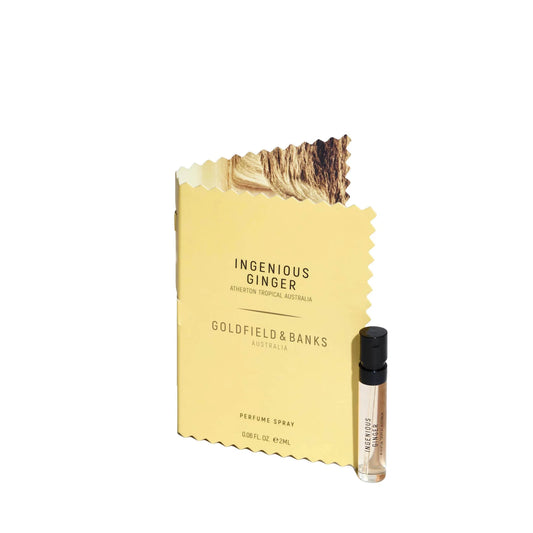 Échantillon officiel de parfum Goldfield and Banks Australia Ingenious Ginger 2 ml 0,06 fl. oz.