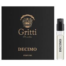 Échantillon de parfum officiel Gritti Decimo 2 ml 0,06 fl. oz.