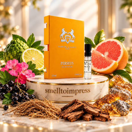 image d’un échantillon officiel de parfum Parfums de Marly Perseus 1,5 ml par Smelltoimpress