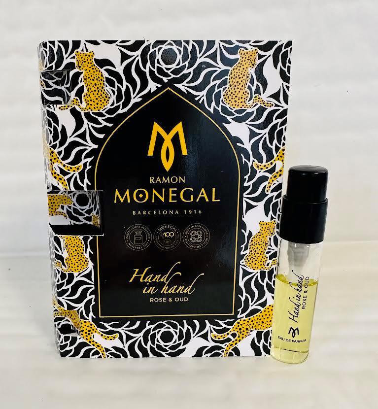Échantillon officiel de parfum Ramon Monegal Hand in Hand Rose & Oud 2 ml 0,06 fl.o.z. testeur de parfum