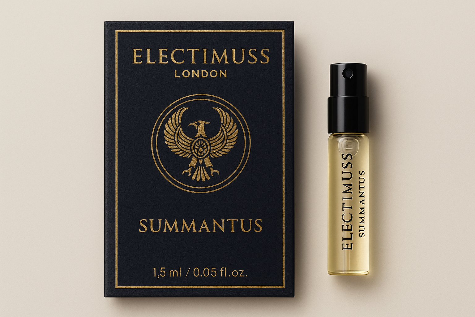 Electimuss London Summantus 1.5ml 0.05 fl. oz. échantillon de parfum officiel