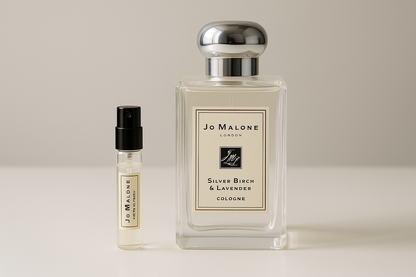 Échantillons de parfum Jo Malone Silver Birch & Lavender Cologne