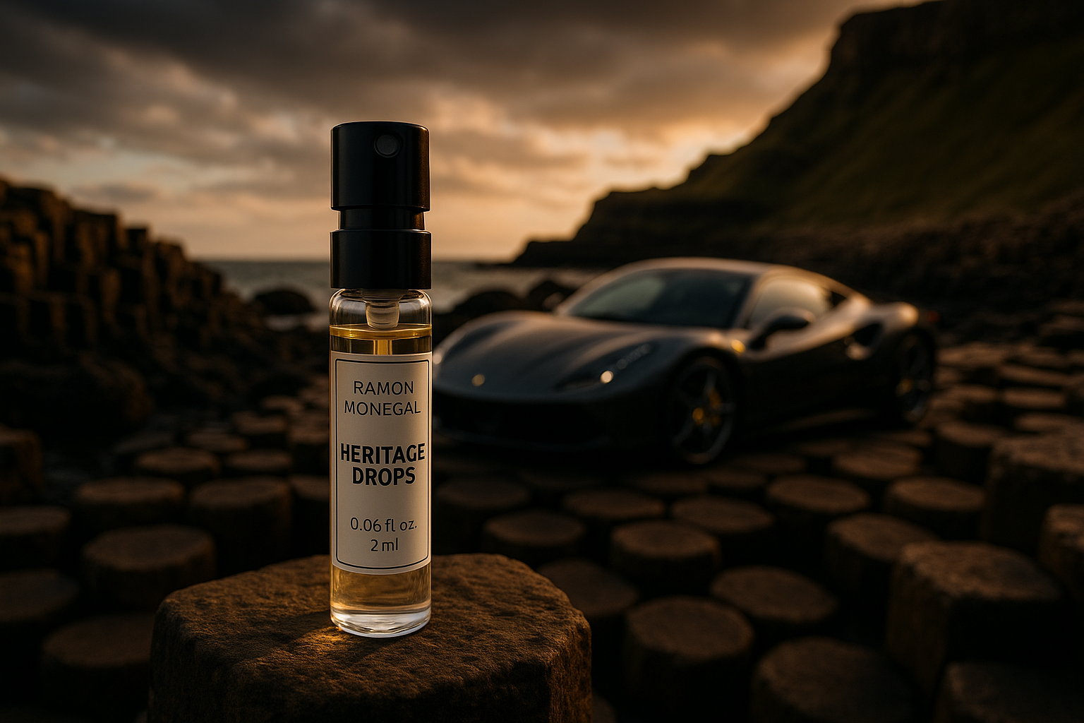 Ramon Monegal Heritage Drops échantillon officiel de parfum 2ml 0.06 fl.o.z. testeur de parfum