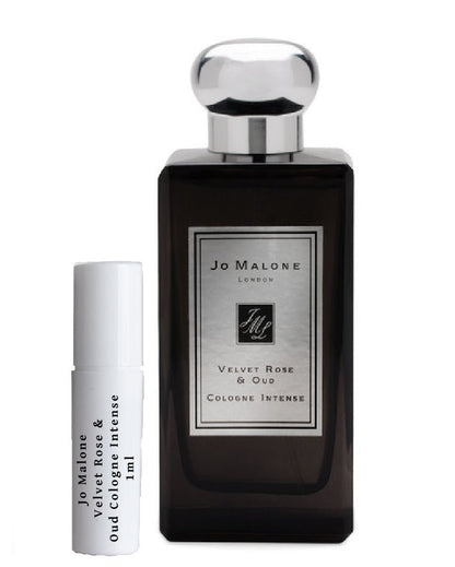 Flacon d'échantillon de parfum intense Jo Malone Velvet Rose & Oud en vaporisateur 1 ml