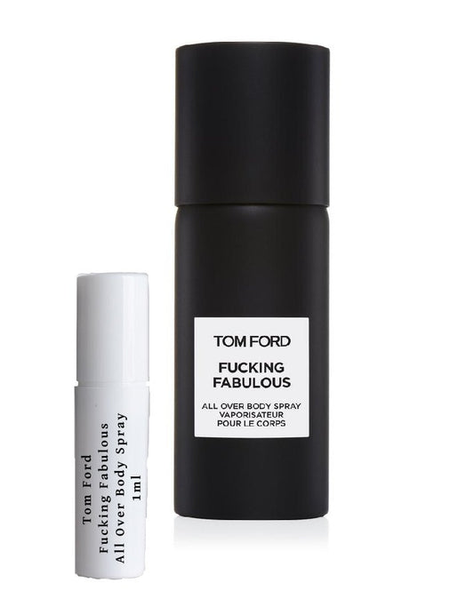 Flacon d'échantillon de spray corporel Tom Ford Fucking Fabulous All Over Body Spray 1 ml