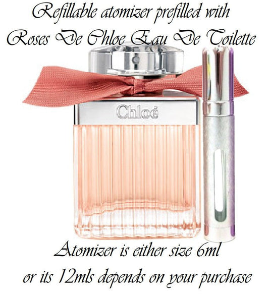 Roses De Chloe Eau De Toilette spray atomizer perfume sample spray