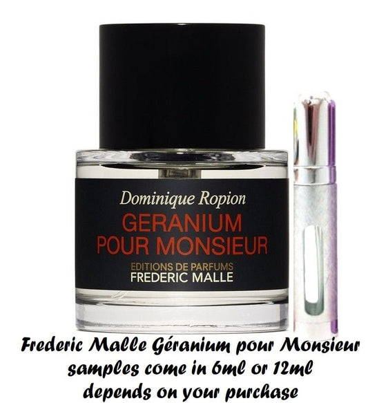 Frederic Malle Géranium pour Monsieur samples